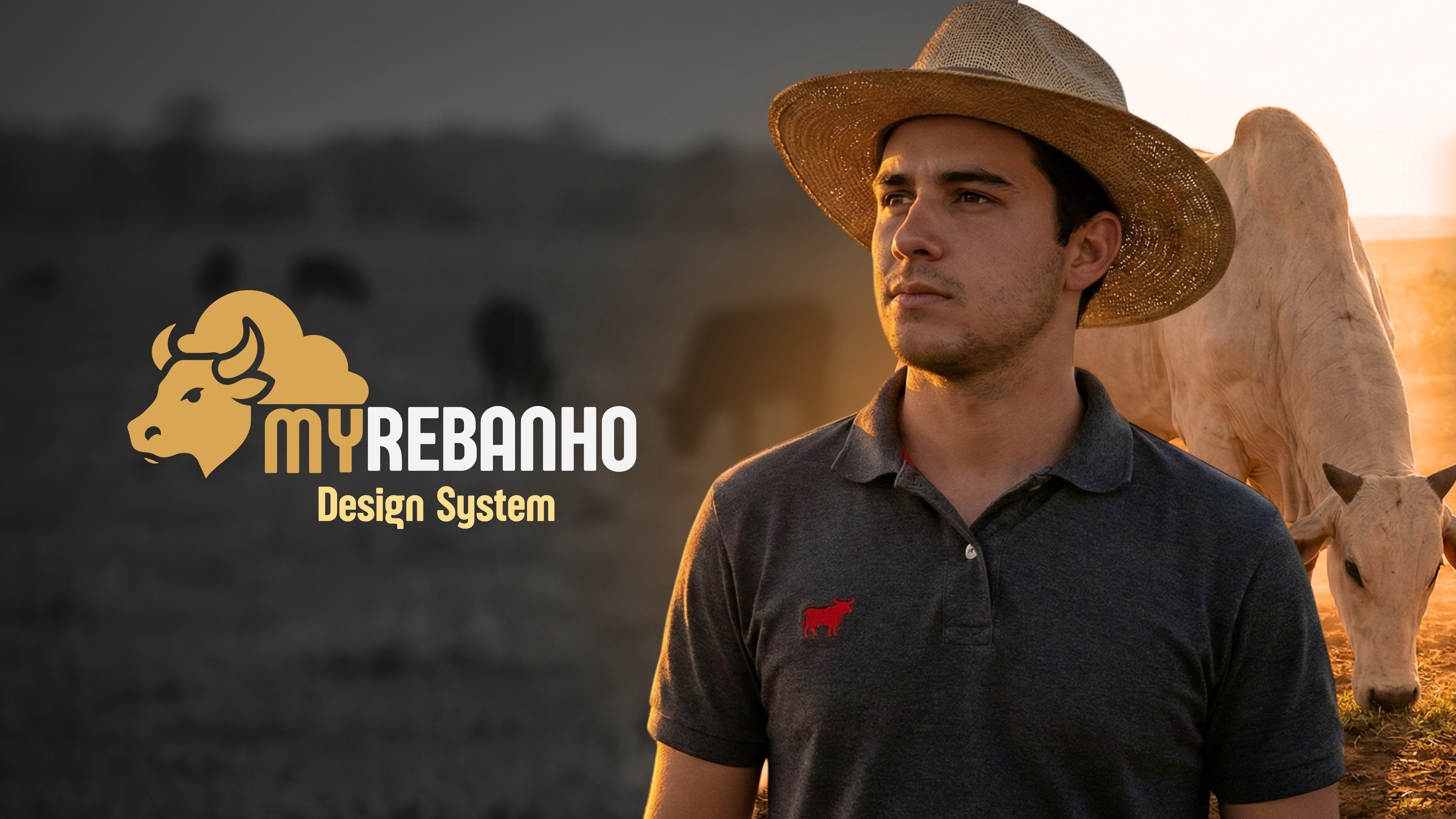 Pecuária - Campo real com gado