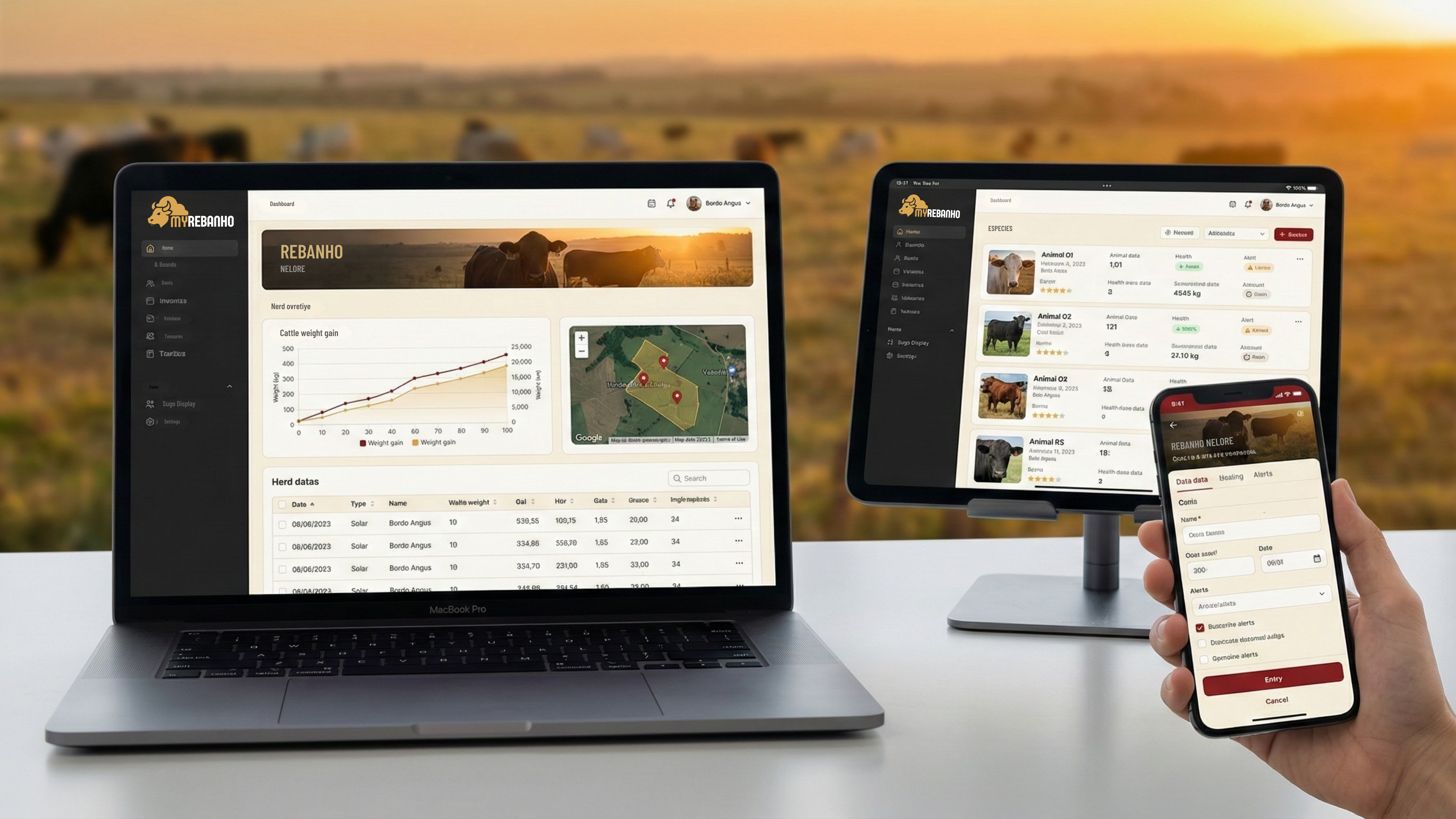 Dashboard MyRebanho - Controle total do rebanho